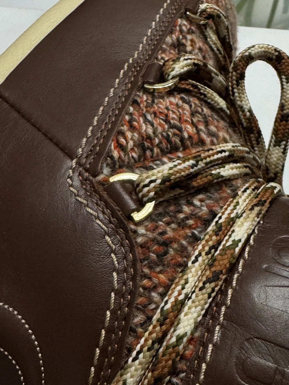Chloe Brown & Cream Winter Moon Boots